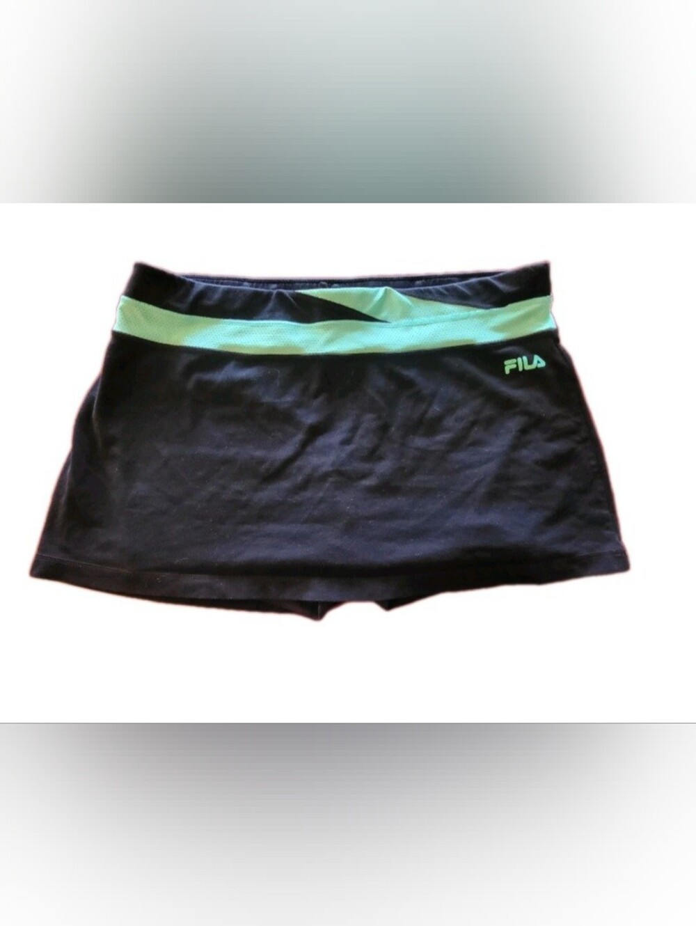 Fila Skort Live In Motion Skorts Teal Size Xl Women's Athletic Shorts Black